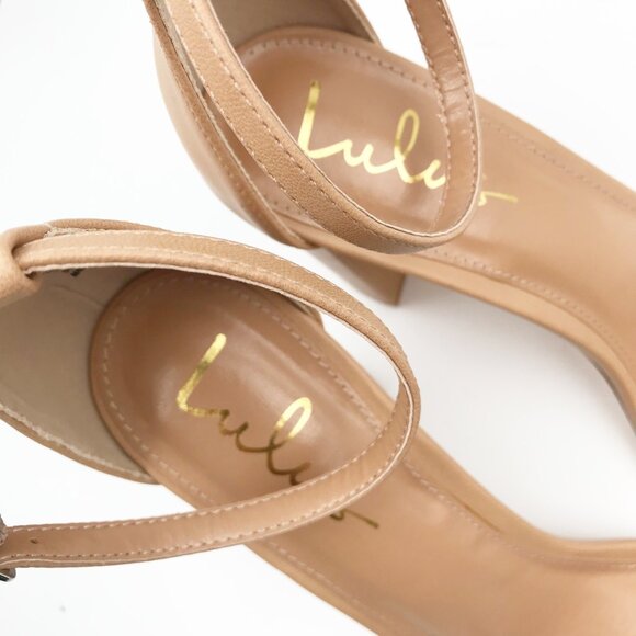 Lulu's Tan Heeled Sandals - Picture 7 of 10